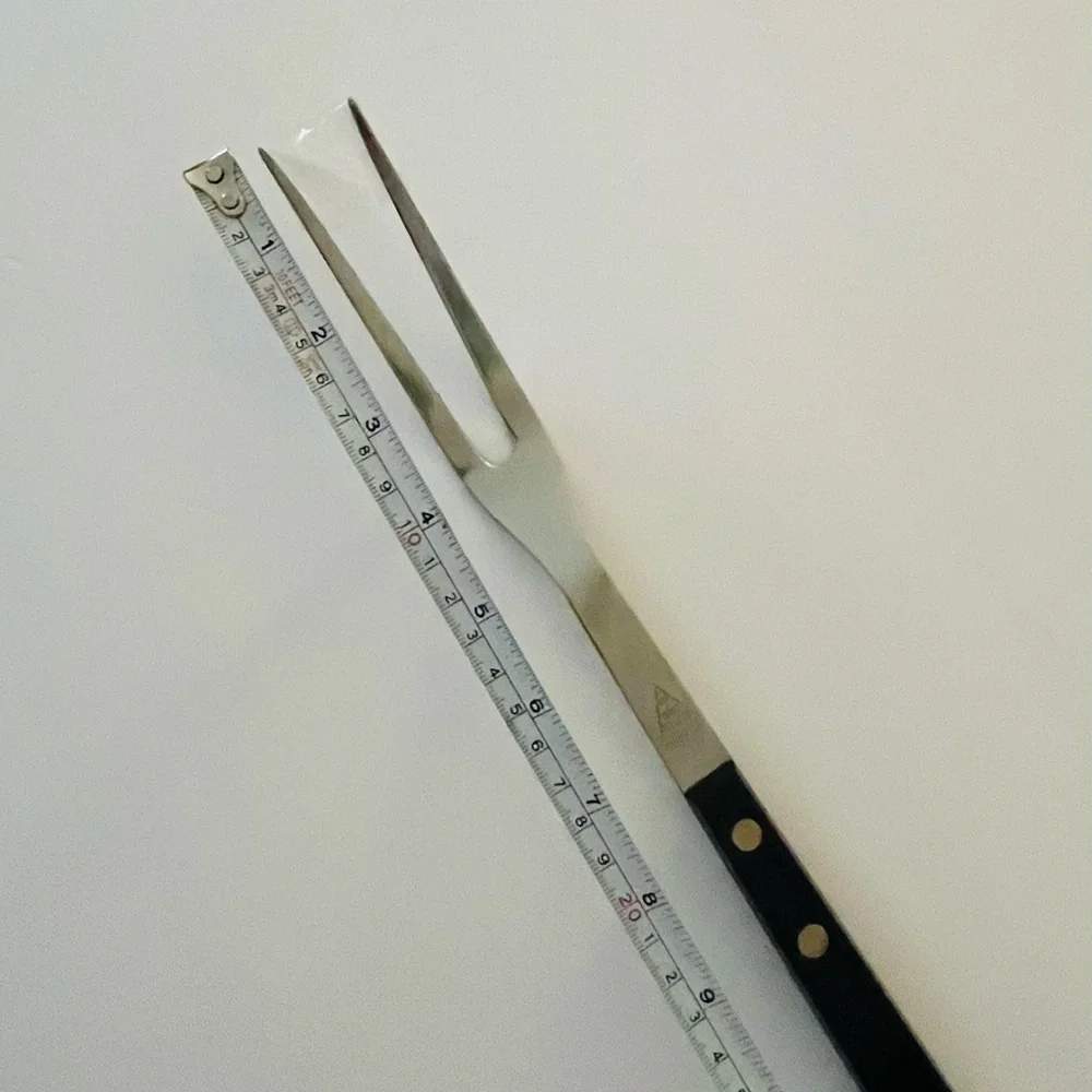 Vintage Ekco Flint Arrowhead Stainless Steel 2-Prong Meat Carving Fork 12”